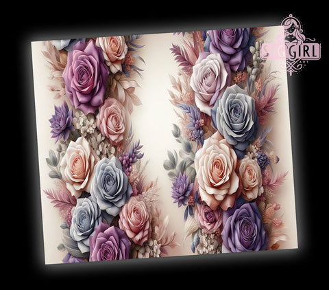 Personalized Mother's Day Tumbler, Lavender Flowers PNG, 20oz Tumbler Wrap Design, Floral Mother’s Day Gift, Custom Drinkware, Spring Flower Tumbler, Unique Mother's Day Decor Sublimation SvggirlplusArt 