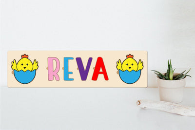 Personalized Name Puzzle With letters A-Z Laser Cut SVG zafrans studio 