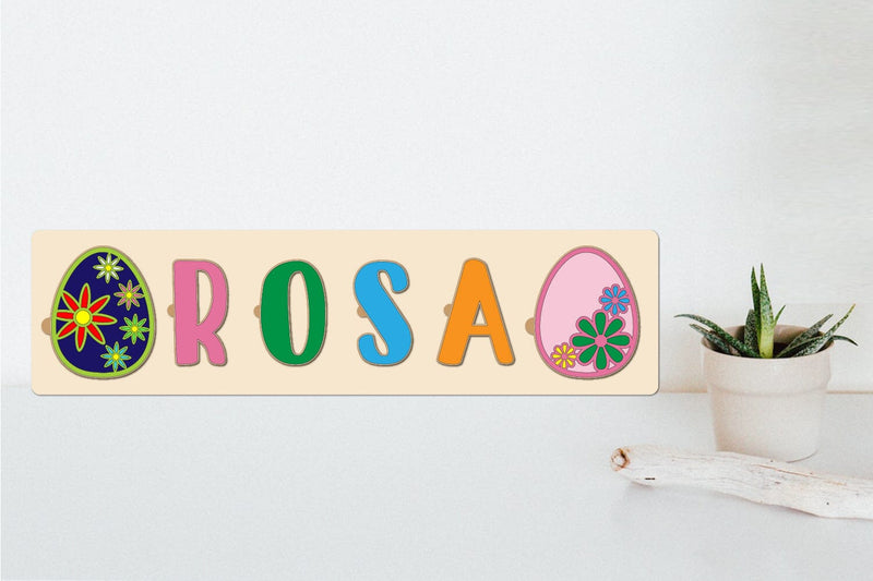 Personalized Name Puzzle With letters A-Z Laser Cut SVG zafrans studio 