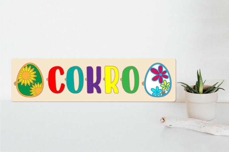 Personalized Name Puzzle With letters A-Z Laser Cut SVG zafrans studio 