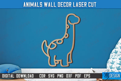 Personalized Nursery Wall Décor | Dino Shape | Baby Range | Children's Interior | CNC File SVG Fly Design 