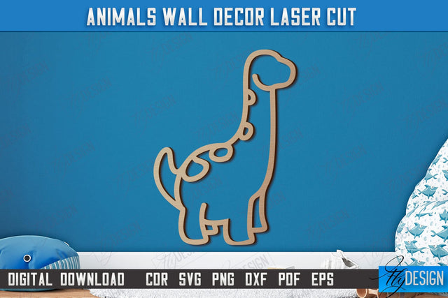 Personalized Nursery Wall Décor | Dino Shape | Baby Range | Children's Interior | CNC File SVG Fly Design 
