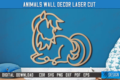 Personalized Nursery Wall Décor | Horse Shape | Baby Range | Children's Interior | CNC File SVG Fly Design 