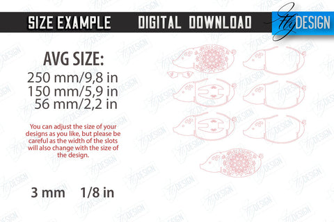 Personalized Piggy Bank Laser Cut Bundle | Animals Design | Money Box | Mandala | CNC Files SVG Fly Design 