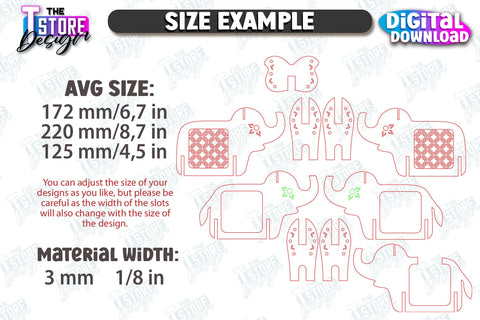 Personalized Piggy Bank Laser Cut Bundle | Animals Design | Money Box | Mandala | CNC Files SVG The T Store Design 