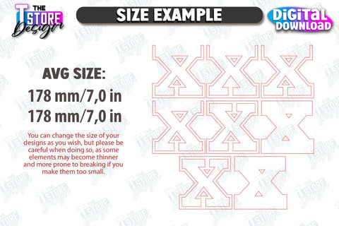 Personalized Piggy Bank Laser Cut Bundle | Letters | Money Box | Alphabet | CNC Files SVG The T Store Design 