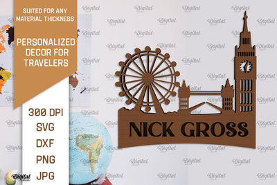 Personalized Sign For Traveler Laser Cut. Adventure SVG SVG Evgenyia Guschina 