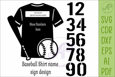 Personalized Softball and Baseball Jersey Sign SVG, Custom SVG APInspireddesigns 