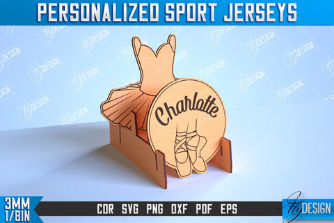 Personalized Sport Jerseys | Sport Sign | Gift Idea | Wood Shape | CNC File SVG Fly Design 