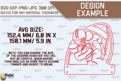 Personalized Sport Name Signs Laser Cut Bundle SVG Evgenyia Guschina 