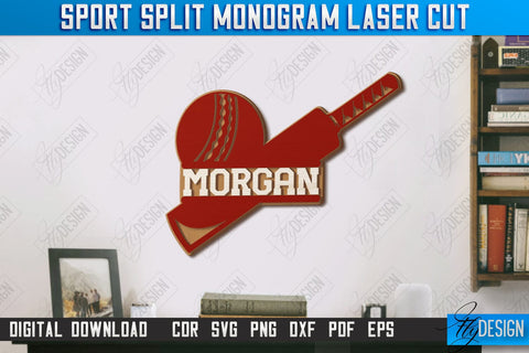 Personalized Sports Decor Laser Cut Bundle | Personal Sports Wall Sign | Wall Décor | CNC Files SVG Fly Design 