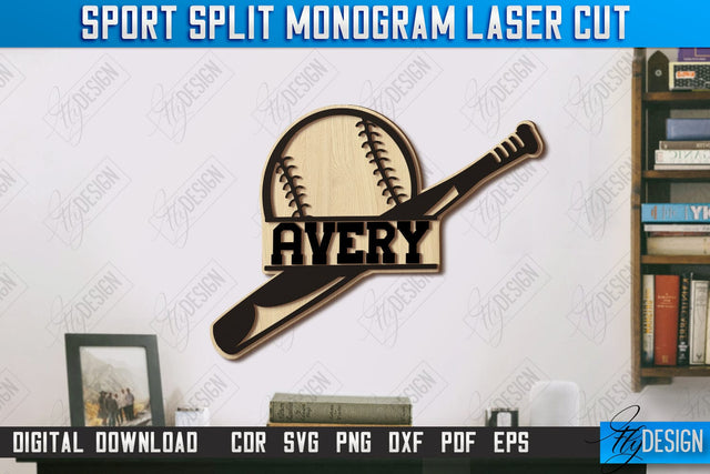 Personalized Sports Decor Laser Cut | Personal Sports Wall Sign | Wall Décor | CNC File SVG Fly Design 