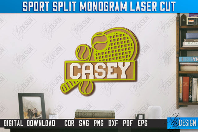 Personalized Sports Decor Laser Cut | Personal Sports Wall Sign | Wall Décor | CNC File SVG Fly Design 