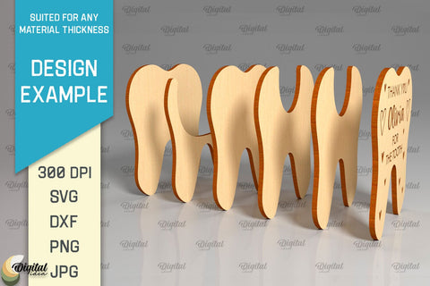 Personalized Tooth Fairy Money Holder Laser Cut SVG Evgenyia Guschina 