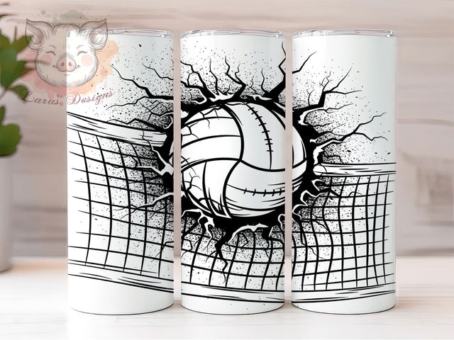 Personalized Volleyball Champion Tumbler, Player Name Tumbler, Team Sport Present, Volleyball Coach Gift, Athletic Custom Cup, Sports Team Design, Sublimation Template Sublimation Lara' s Designs 