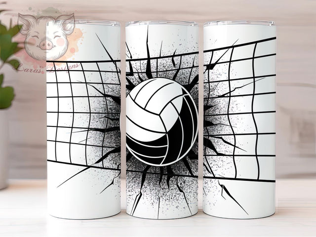 Personalized Volleyball Champion Tumbler, Player Name Tumbler, Team Sport Present, Volleyball Coach Gift, Athletic Custom Cup, Sports Team Design, Sublimation Template Sublimation Lara' s Designs 