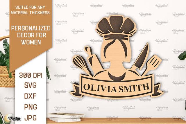 Personalized Wall Decor For Women Laser Cut. Wall Decor SVG SVG Evgenyia Guschina 