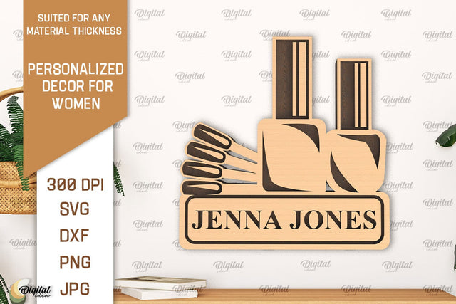 Personalized Wall Decor For Women Laser Cut. Wall Decor SVG SVG Evgenyia Guschina 