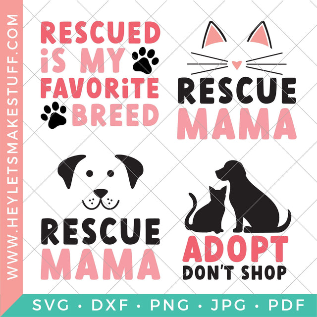 Pet Adoption Bundle SVG Hey Let's Make Stuff 