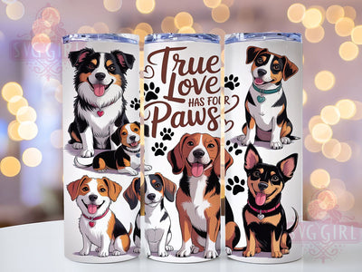 Pet Love Quote Dog Mom Tumbler Wrap, Dog Mom Tumbler, Pet Lover Gift, Paw Print Design, Sublimation Template, 20oz Tumbler Wrap, Animal Love Quote Sublimation SvggirlplusArt 
