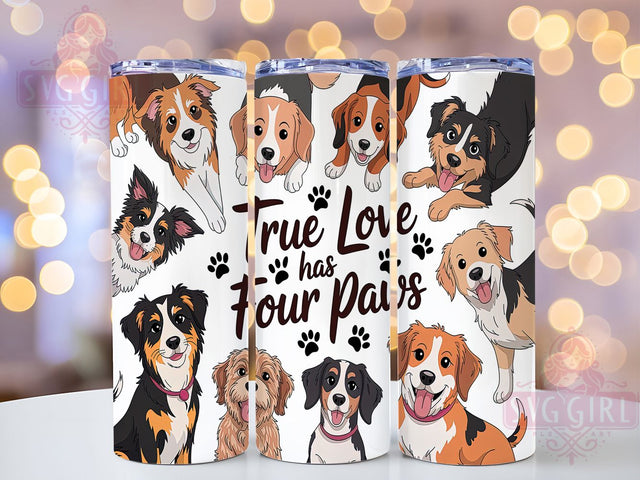 Pet Love Quote Dog Mom Tumbler Wrap, Dog Mom Tumbler, Pet Lover Gift, Paw Print Design, Sublimation Template, 20oz Tumbler Wrap, Animal Love Quote Sublimation SvggirlplusArt 