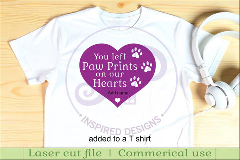 Pet memorial heart wall sign, SVG file. vector sign SVG APInspireddesigns 