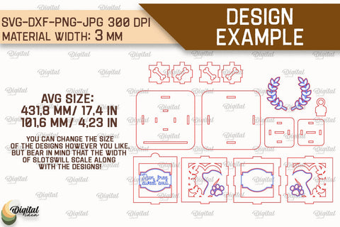 Pet Memorial Lantern SVG Bundle. 3D Lamps Laser Cut SVG Evgenyia Guschina 