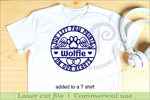 Pet Memorial name wall art sign, SVG personalized sign SVG APInspireddesigns 