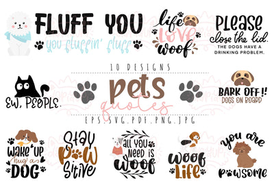 Pet Quotes SVG Cut File | Animal Lover SVG | Cat And Dog SVG SVG dapiyupi store 