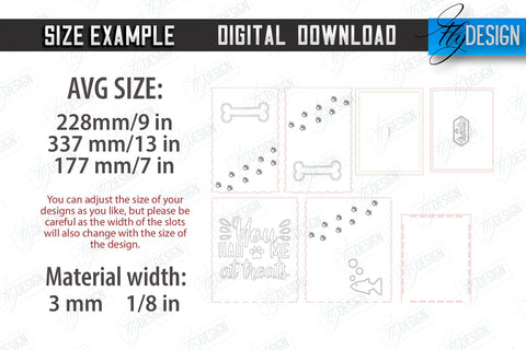 Pet Treat Containers Laser Cut Bundle, 3D Pets Food Box SVG, 3D Cat and Dog Treat Box, Feeding Accessories, Dog Treat Jar SVG Fly Design 