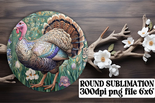 Petal and Animal Round Decor Sublimation afrosvg 