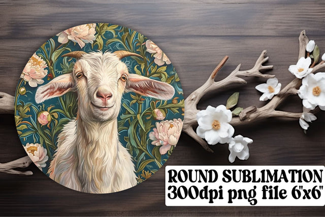 Petal and Fauna Patterned Round Ornaments Sublimation afrosvg 