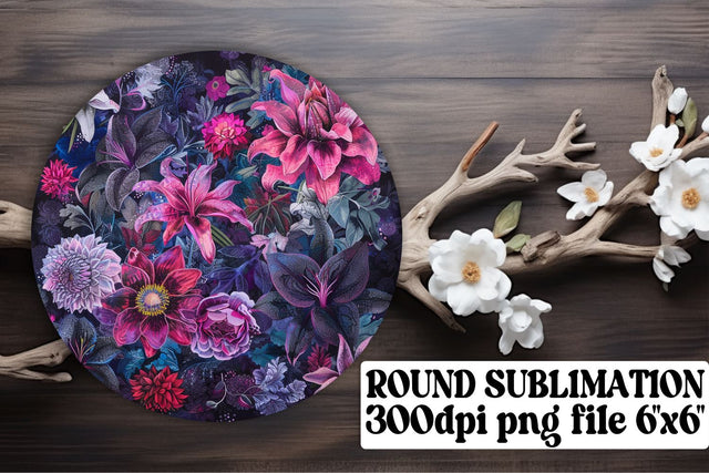 Petal Ornaments Car Coaster Perfection Keychain PNG Sublimation afrosvg 