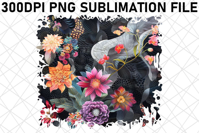 Petal Parade PNG Design Vibrant Color Sublimation afrosvg 