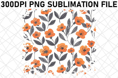 Petal Parade Sublimation Design, Flower Power Pattern PNG, Blooming Delight, Floral Fantasy Sublimation afrosvg 