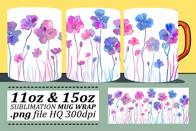 Petal Paradise Mug Sublimation Sublimation afrosvg 