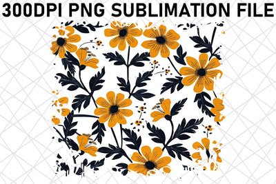 Petal Paradise Sublimation Art, Flower Pattern PNG Design, Whimsical Petals, Springtime Bliss Sublimation afrosvg 