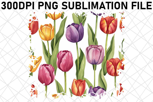 Petal Paradise Sublimation Pattern, Whimsical Floral PNG Design, Vibrant Blossoms, Springtime Magic Sublimation afrosvg 