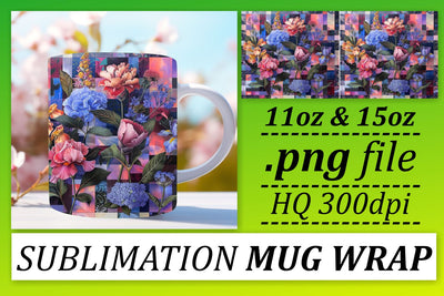 Petal Passion Mug Design Sublimation afrosvg 