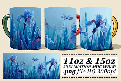 Petal Perfection Cup Artistry - Vibrant Sublimation Joy Sublimation afrosvg 