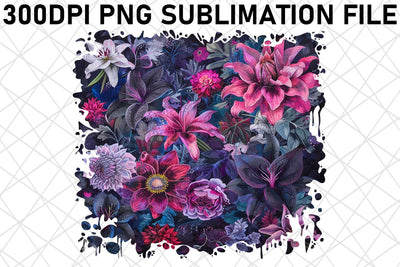 Petal Perfection PNG Vibrant Color Sublimation afrosvg 