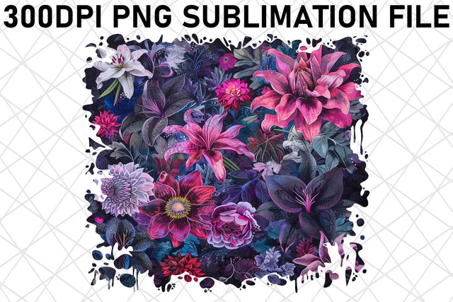 Petal Perfection PNG Vibrant Color Sublimation afrosvg 