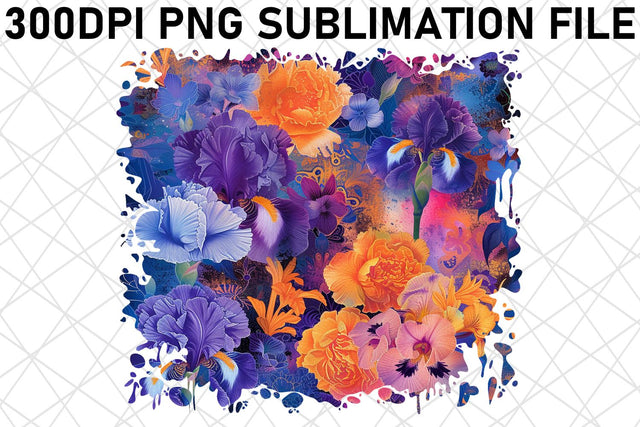 Petal Perfection PNG Vibrant Color Sublimation afrosvg 