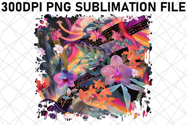 Petal Power PNG Vibrant Color Sublimation afrosvg 