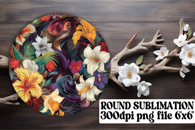 Petal Precision Ornaments Car Coaster Decor Keychain PNG Sublimation afrosvg 