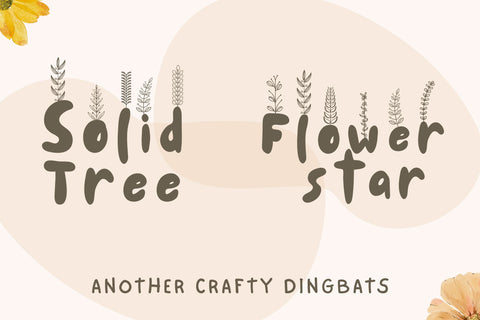 Petaline Dingbat – Whimsical Floral Vector Font for Crafters Font Dm Letter Studio 