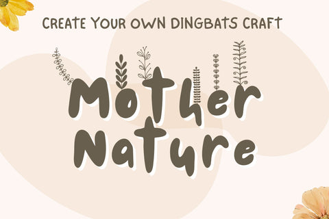 Petaline Dingbat – Whimsical Floral Vector Font for Crafters Font Dm Letter Studio 