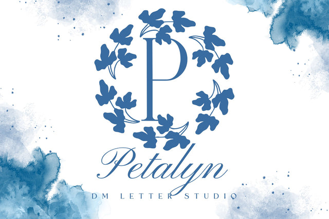 Petalyn Monogram Font Dm Letter Studio 