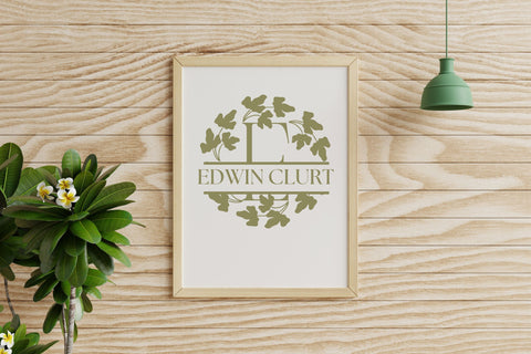 Petalyn Split Monogram Font Dm Letter Studio 