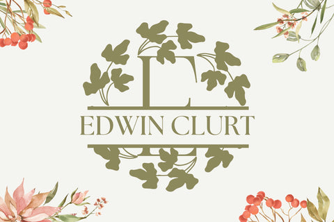 Petalyn Split Monogram Font Dm Letter Studio 